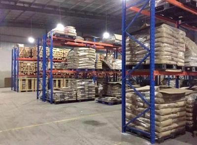 China Estantes resistentes llanos multi del almacenamiento para el marco vertical azul de los materiales del taller en venta