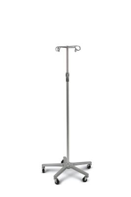 China Stainless Steel IV Pole Stand With 5 Legs For Surgical Hospital for sale