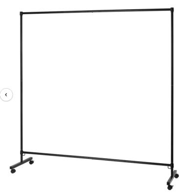 China Black / White Color Freestand Mobile Room Divider With Curtain For Medical for sale