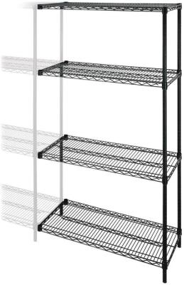 China Adjustable Chrome  Industrial Wire Shelving With 4 Shelves Garage NSF Approval for sale