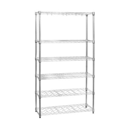 China NSF Solid 400lbs 6 Tier Commercial Wire Shelving Corrosion Protection for sale
