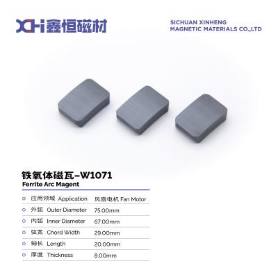 Китай Сертификация ISO9001 Постоянный магнит из феррита для двигателя потолочного вентилятора W1071 продается