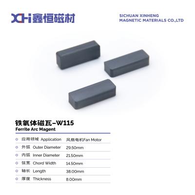 China Electrical Fan Rotor Ferrite Motor Magnets  ISO9001 Certificate W115 for sale