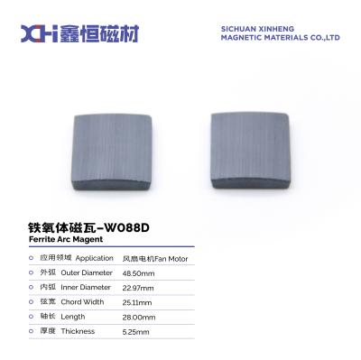 중국 ISO9001 W088D를 가진 높은 상대 밀도 스트론슘 페리트 영구 자석 판매용