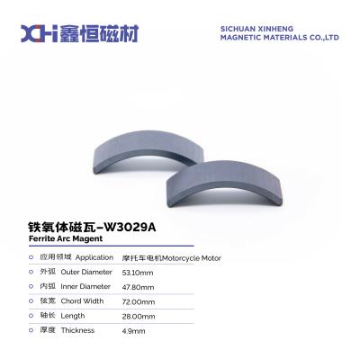 China Different specifications of high temperature sintered ferrite for motorcycle motors W3029A for sale