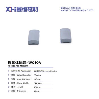 China Control estricto de la producción de magnetos permanentes de ferrita para motores universales W010A en venta