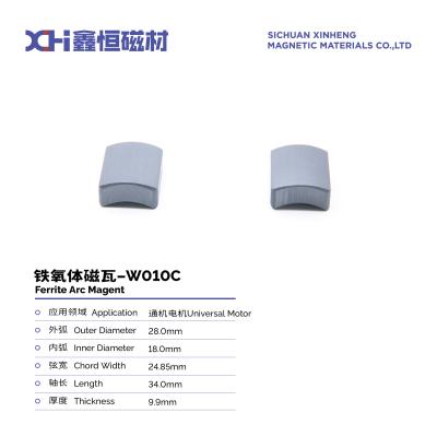 China Wet Compression Molded Ceramic Strontium Ferrite Magnet With High Density And An-Isotropy W010C for sale