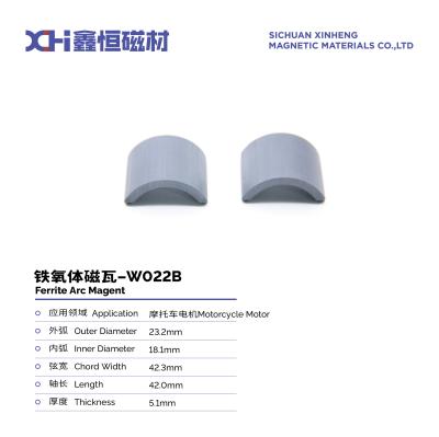 China Highly An-Isotropic Hexagonal Platelet Strontium Ferrite Magnet For Motorcycle Motor W022B for sale