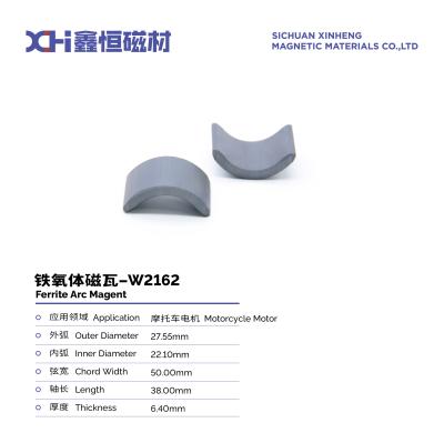 China Ceramic Strontium Ferrite Magnet Made By Wet Compression Molding For Motorcycle Motors W2162 for sale