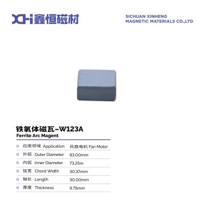 중국 서남부 공장에서는 팬 모터 W1123A를 위한 영구 자석 페리트를 공급할 수 있습니다. 판매용