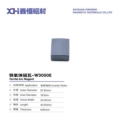 China Magnetos de ferrita prensados en húmedo para motores de inversores de alta densidad W3050E en venta