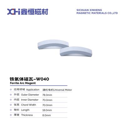 China Magnetos redondos cerámicos Magneto permanente duro Ferrita se utiliza para el motor universal W040 en venta