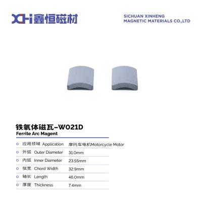China Htcd Ferrite Motor Magnets Permanent Magnet Ferrite For Motorcycle Motor W021D for sale
