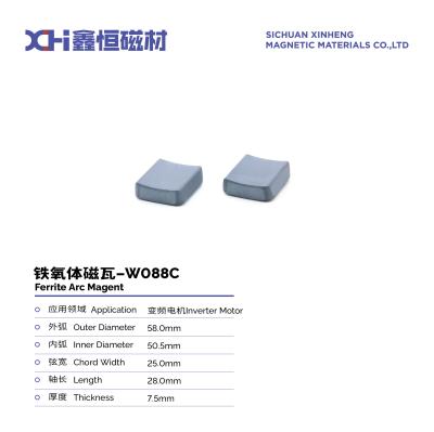 Chine Formage automatique par presse d'un aimant permanent de ferrite carreaux magnétiques pour moteur d'onduleur W088C à vendre