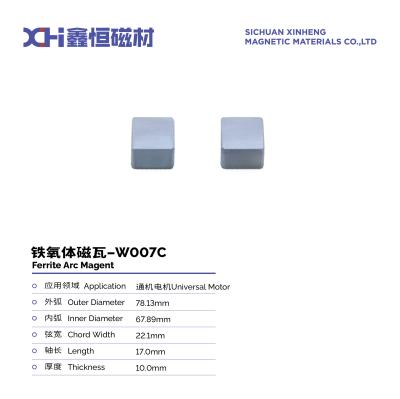 China Tile Type High Standard Sintered Permanent Magnet Ferrite For Universal Motor W007C en venta