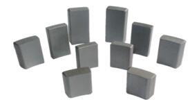 China Permanent Magnets Based On Hard Ferrite Ceramics Ring Segment Type Magnet Ferrite W126A for sale