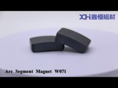 Arc ferrite permanent segment magnets for ceiling fan motor W071