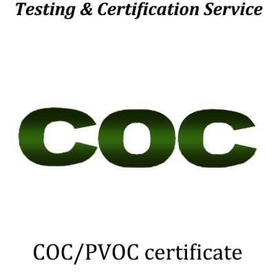 China Saudi Arabia COC Certification Electrical Middle East Certification for sale