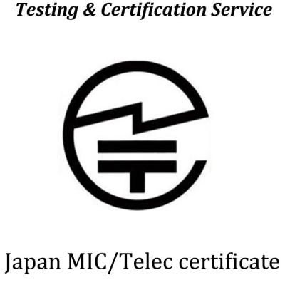 Chine TELEC Certification MIC Certification RF Certification GITEKI Certification Technical Fitness Certification à vendre