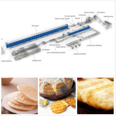 Chine L'ingénierie puissante de nourriture projette la chaîne de production automatique de biscuit de riz à vendre