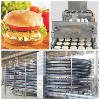 China Pan de Humburger o cadena de producción de los bollos/planta automática/línea entera de la máquina en venta