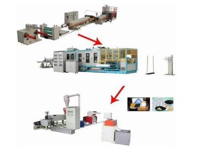 China Foam Tray / Box / Container Making Machine / PS Foam Sheet Forming And PS Recycle Machine for sale