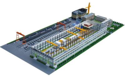 China Los materiales de construcción de la PC de CMT proyectan la planta del hormigón prefabricado/la cadena de producción en venta