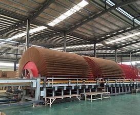 중국 나무 기반을 둔 플레이크 보드 대나무 OSB 생산 라인  고정밀도 판매용