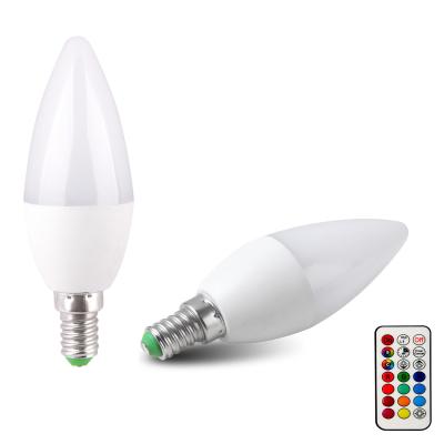 China E27 Smart Light Bulb Color Changing Dimming Candle IP44 LED Bulb for sale