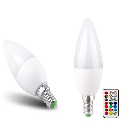 China Luz de cambio de color LED RGB sustitución de bombillas E22 E14 Base de luz en venta