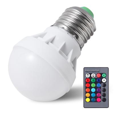 China RGB Color Changing Gu10 Bulbs Dimmable E12 3W LED Bulb Bright for sale