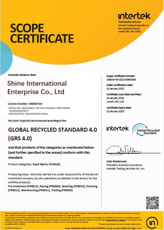 GRS - Shine International Enterprise Co., Ltd