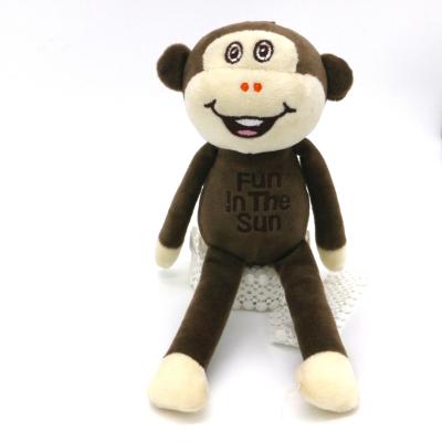 China Cute Brown Monkey Plush Keychain For Bag Clothing 20cm Size for sale