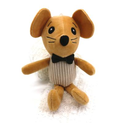 中国 羊毛のキー ホルダーのかわいい人形のSamllの密集したマウスは綿3次元ODMを満たした 販売のため