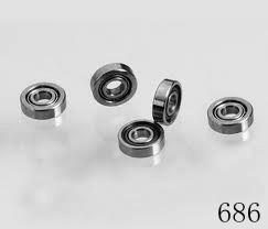 China 686Deep Groove Ball Bearings，686Z, 686ZZ, 686RZ,686 2RZ,686RS, 686 2RS Bearing for sale