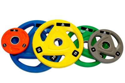 China Non Deformation Rubber Coated Gym Bumper Plates Colorful Competition Kg Plates for sale