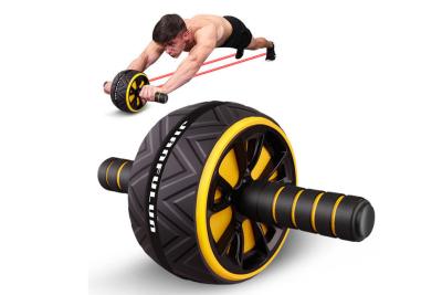 China Unisex Abdominal Rollers Fitness AB Wheel Muscle Exercise With Free Knee Mat for sale