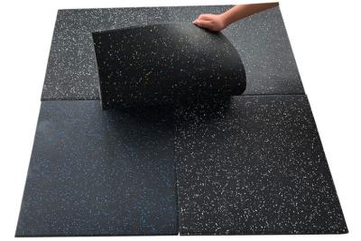 China Floor Sports 1.5cm Gym Interlocking Rubber Tiles / Mat for sale