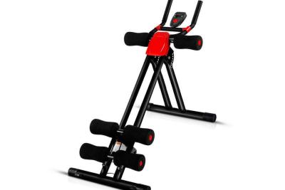 China Lcd Display Screen Abdominal Exercise Machine Foldable Gym Equipment for sale