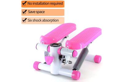 China Home Use LED Display Step Machine Workout Foot Pedal Exercise Training With Handle for sale