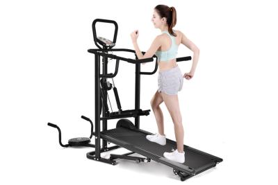 China Multifunctional Step Silent Foldable Mechanical Treadmill Home Push Up Twist for sale