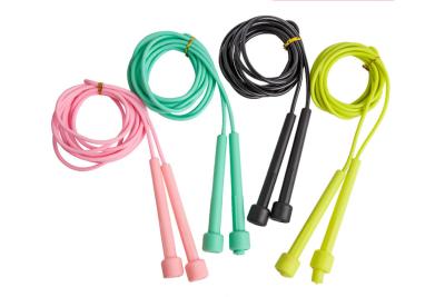 China Customizable Adjustable 4.3mm Fitness Jump Ropes Kids Pp Pvc Material for sale