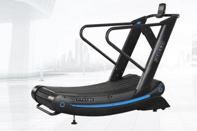 China Commercial Thickened Fitness Manual Treadmill Self Generated Curved Unpowered for sale