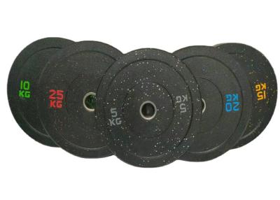 China Colorful Particle 25kg Barbell Plates Gym Commercial Fitness Equipment for sale