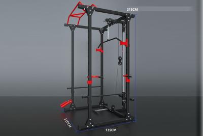 China Oem Power Tower Lift Fitness Custom Adjustable Stand Equipment Gym Cage en venta