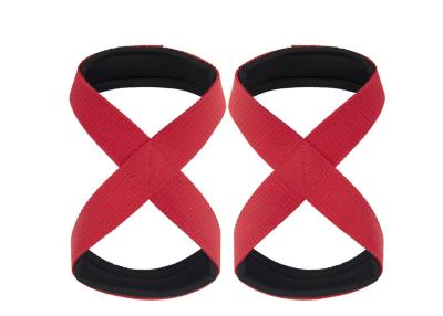 Китай Настроенный логотип Полосатые физкультурные ремни для запястья Легкоподъемные ремни спортивные повязки продается