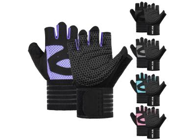 China OEM Sports Men And Women Professional Deadlift Protective Fitness Gloves for sale
