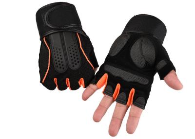 China Hot Sale Half Finger Fitness Glove Wrist Wrapped Lifting Gloves For Strength Training for sale