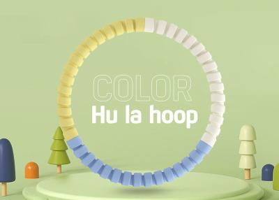 China Detachable Thickened Foam Colorful Hula Hoop For Kids Fitness Exercise for sale