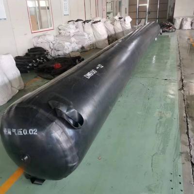 China Inflatable Culvert Balloon Natural Rubber Airbag Cylindrical Type Balloon for sale
